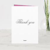 Carte de remerciement de bouquet de mariage élégan (Dos)