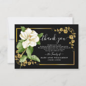 Carte de remerciement de budget de funérailles (Devant)