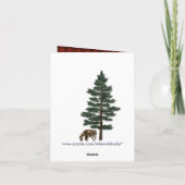 Carte de remerciement de camping rustique en plein (Dos)