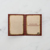 Carte de remerciement de camping rustique en plein (Intérieur)