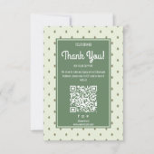 Carte de remerciement de commande d'entreprise rét (Devant)