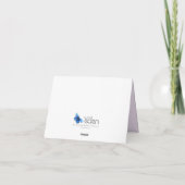 Carte de remerciement de demoiselle d'honneur de m (Dos)