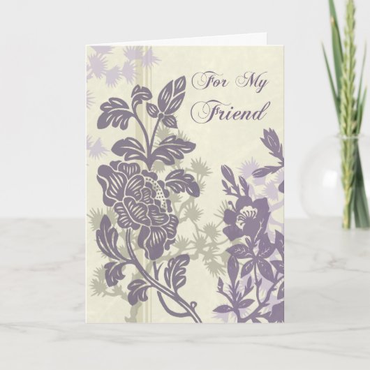 Carte de remerciement de demoiselle d'honneur Fleu (Devant)