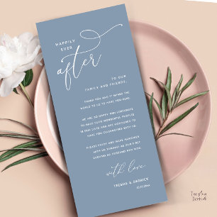 Carte de remerciement de dîner de mariage pour tou