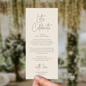 Carte de remerciement de dîner de réception de mar