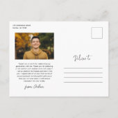 Carte de Remerciement de Diplômé avec Écriture Mod (Dos)