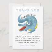 Carte de remerciement de fête d'anniversaire sur l (Devant)