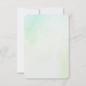 Carte de remerciement de fête de bébé jolie et neu (Dos)