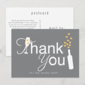 Carte de remerciement de fête d'engagement en Cham (Devant / Derrière)