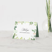 Carte de remerciement de fête prénuptiale de desti (Devant)