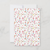 Carte de remerciement de fête prénuptiale Papillon (Dos)