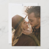 Carte de remerciement de fiançailles de couples pé (Dos)