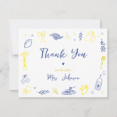 Carte de remerciement de fiançailles italienne des (Devant)