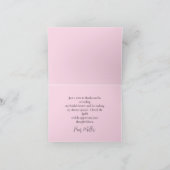 Carte de remerciement de fiançailles Lily rose et  (Intérieur)