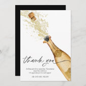 Carte de remerciement de fiançailles pour couples  (Devant / Derrière)