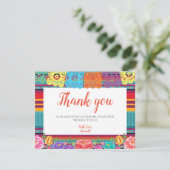 Carte de remerciement de Fiesta mexicaine pour la  (Debout devant)