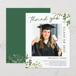 Carte de remerciement de fin d'études photo Eucaly