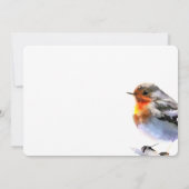 Carte de remerciement de funérailles Red Robin (Dos)