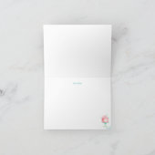 Carte de remerciement de gâteau floral rose pour l (Intérieur)