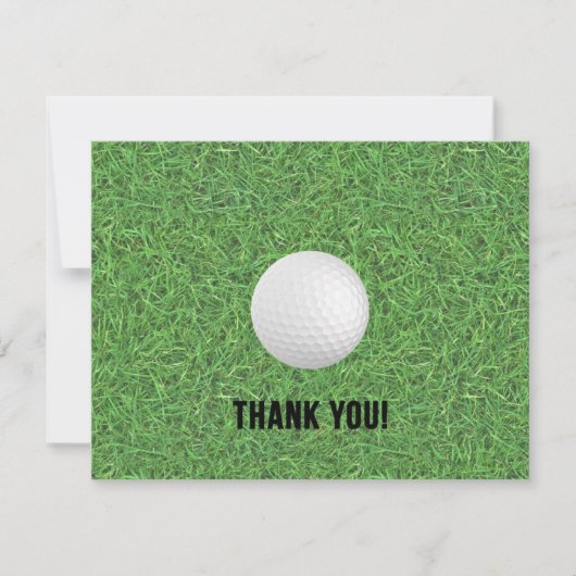 Carte de remerciement de golf (Devant)