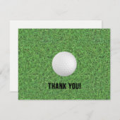 Carte de remerciement de golf (Devant / Derrière)
