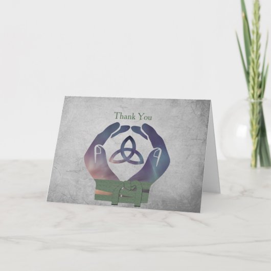 Carte de remerciement de Handfasting d'éternité (Devant)