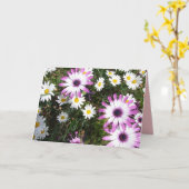 Carte de remerciement de jardin de fleurs de margu (Fleur jaune)