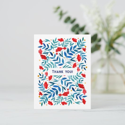 Carte de remerciement de jardin magique (Debout devant)