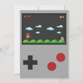 Carte de remerciement de jeu vidéo (Dos)