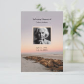 Carte de remerciement de la famille pour les funér (Debout devant)