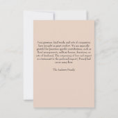 Carte de remerciement de la famille pour les funér (Dos)