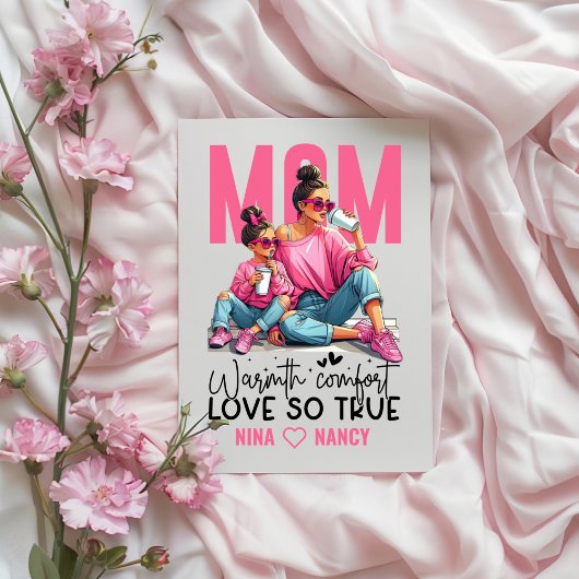 Carte de remerciement de la fête des mères