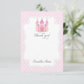 Carte de remerciement de la princesse du château (Debout devant)