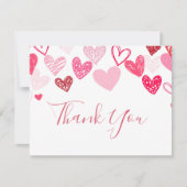 Carte de remerciement de la Saint-Valentin (Devant)