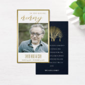 CARTE DE REMERCIEMENT DE L'ARBRE D'OR TOMBÉ SYMPAT (Bureau)