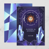 Carte de remerciement de l'événement Soleil Mystiq (Devant / Derrière)