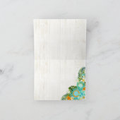 Carte de remerciement de luau rustique de plage ha (Intérieur)