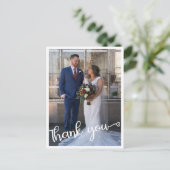 Carte de remerciement de mariage (Debout devant)