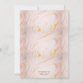 Carte de remerciement de mariage (Dos)