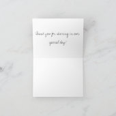 Carte de remerciement de mariage (Intérieur)