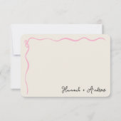 Carte de remerciement de mariage (Dos)