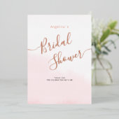 Carte de remerciement de mariage à feuille plate  (Debout devant)