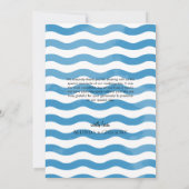 Carte de remerciement de mariage à l'aquarelle Ble (Dos)