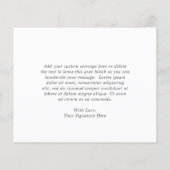 Carte de remerciement de mariage à petit prix Dust (Dos)