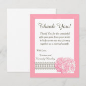 Carte de remerciement de mariage à plat 4x5 Hydran (Devant / Derrière)