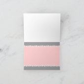 Carte de remerciement de mariage à vélo tandem (Intérieur)