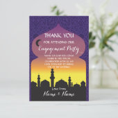 Carte de remerciement de mariage Arabian Nights (Debout devant)