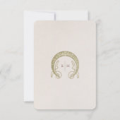 Carte de remerciement de mariage au lys calla Art  (Dos)