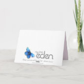 Carte de remerciement de mariage au paysage avec b (Dos)