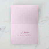 Carte de remerciement de mariage au paysage avec b (Intérieur)